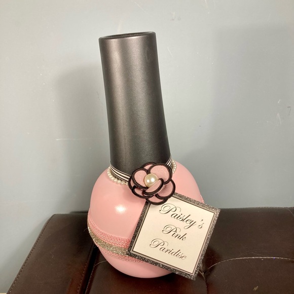 PINK Nail Polish Centerpiece.